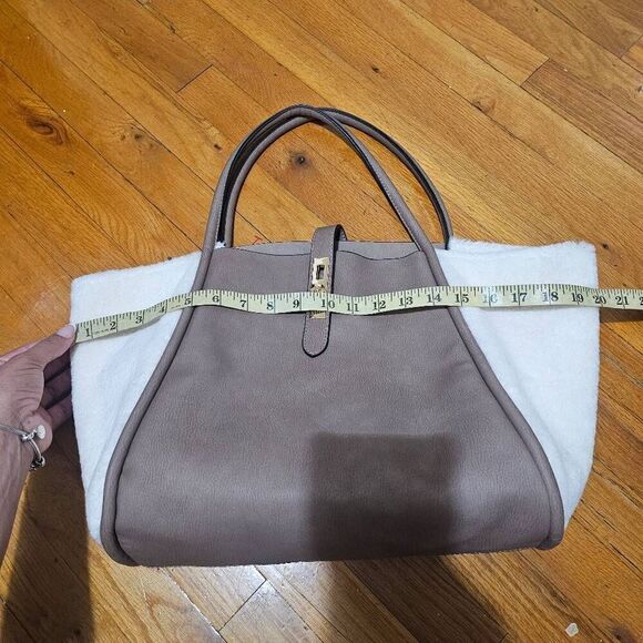 Un Billion Lacy Sheep Tote Bag Faux Suede - Picture 6 of 9